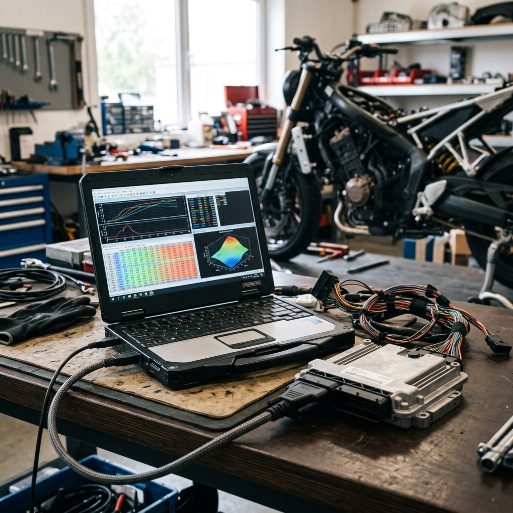 Optymalizacja mapy wtrysku i tuning ECU motocykla Adventure w Orange Garage